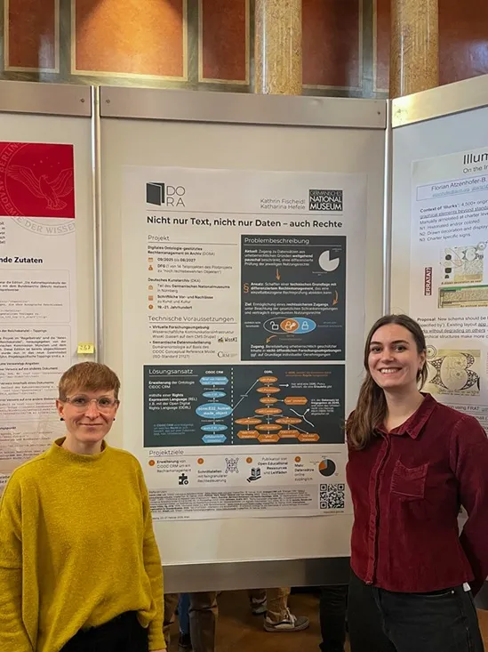 Das DORA-Team mit dem Poster